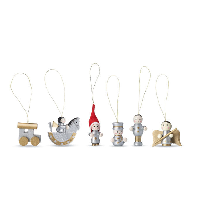 HELSINBORG - Set de 6 adornos navideños