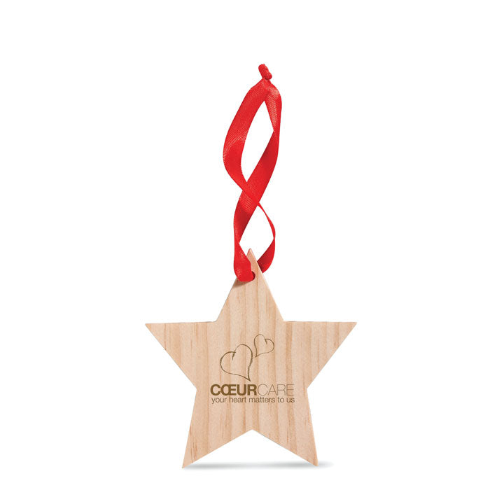 WOOSTAR - Estrella de madera colgante