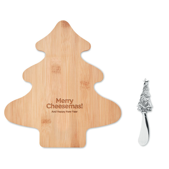 TREECHESSE - Set cuchillo y tabla de bambú