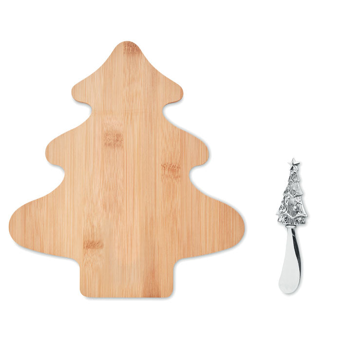 TREECHESSE - Set cuchillo y tabla de bambú
