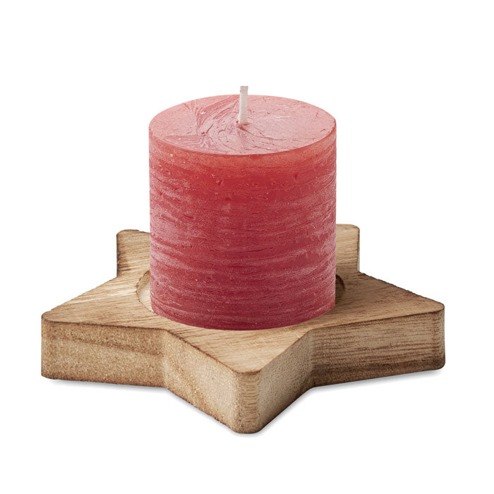 LOTUS - Porta velas madera