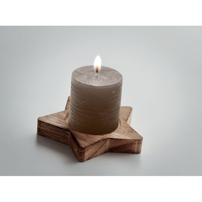 LOTUS - Porta velas madera