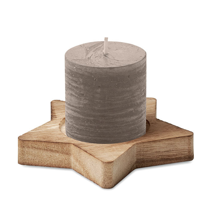 LOTUS - Porta velas madera