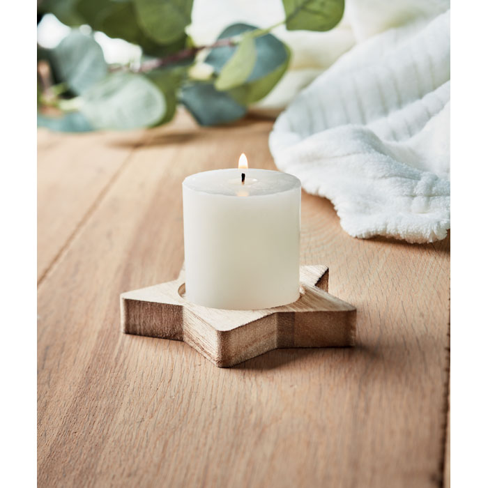 LOTUS - Porta velas madera