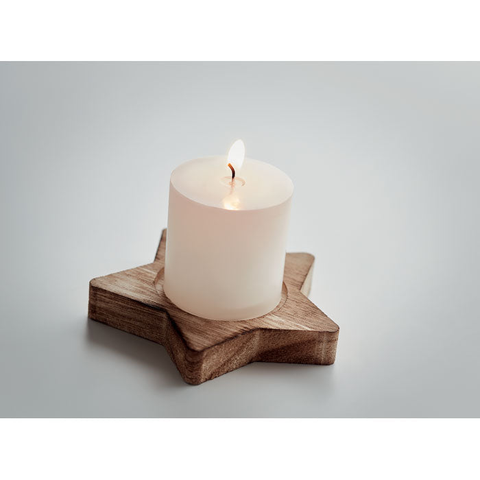 LOTUS - Porta velas madera
