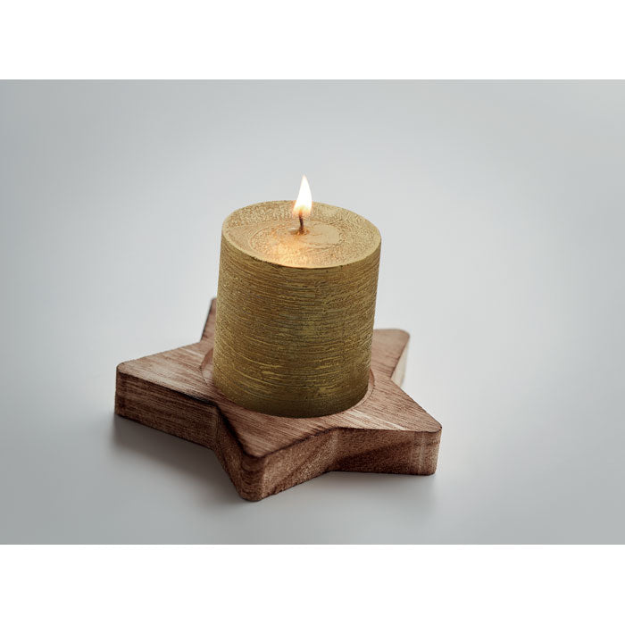 LOTUS - Porta velas madera