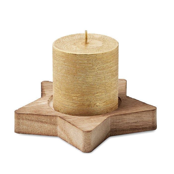 LOTUS - Porta velas madera