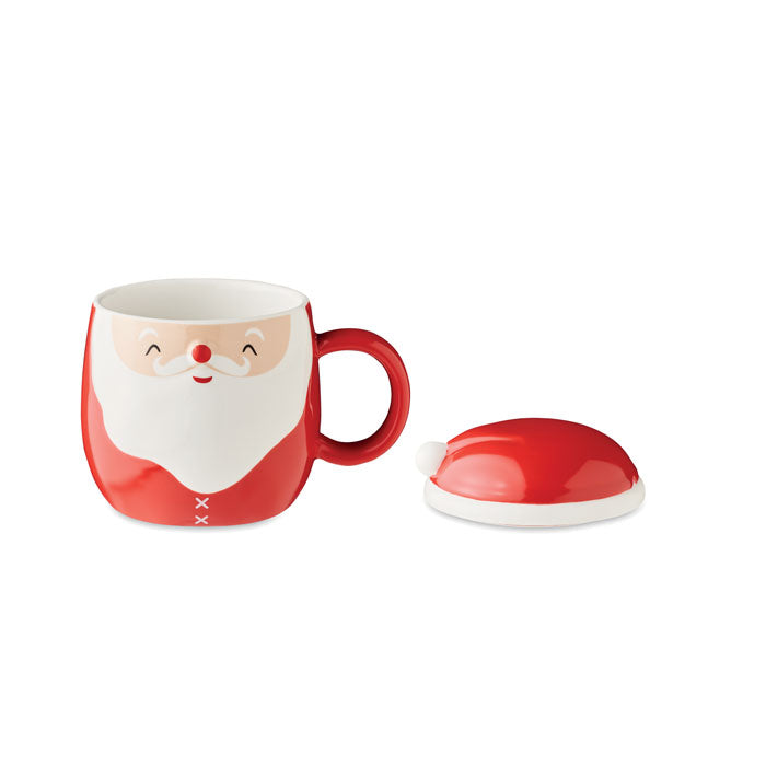 SANTA - Taza cerámica con tapa 370 ml