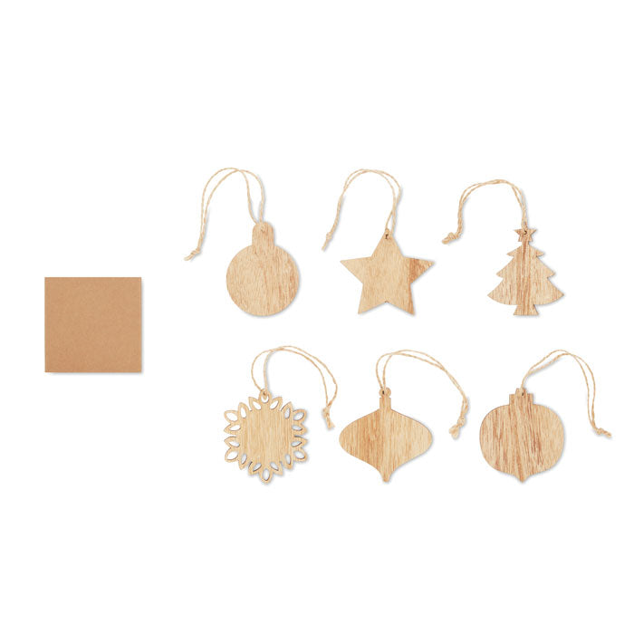 CHRISET - Adornos navideños de madera