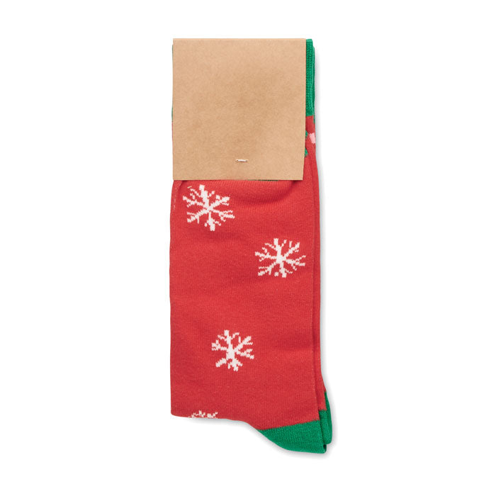 JOYFUL L - Par de calcetines de Navidad L