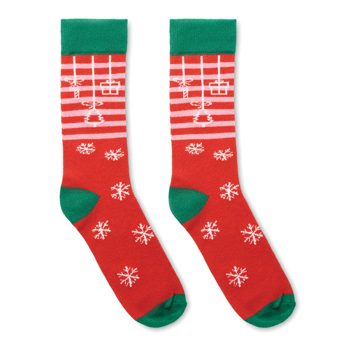 JOYFUL L - Par de calcetines de Navidad L