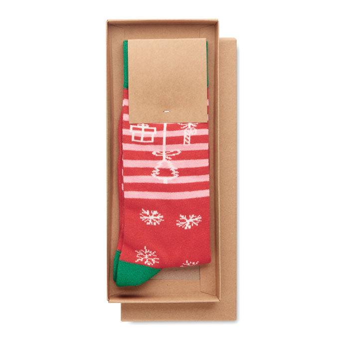 JOYFUL L - Par de calcetines de Navidad L