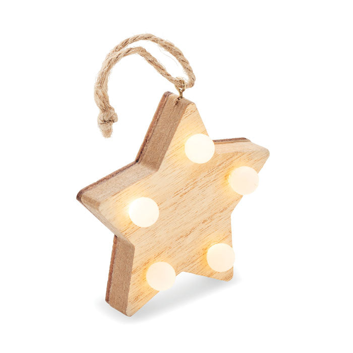 LALIE - Estrella de madera con luces