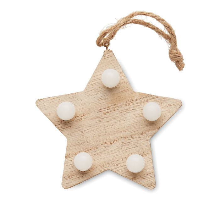 LALIE - Estrella de madera con luces