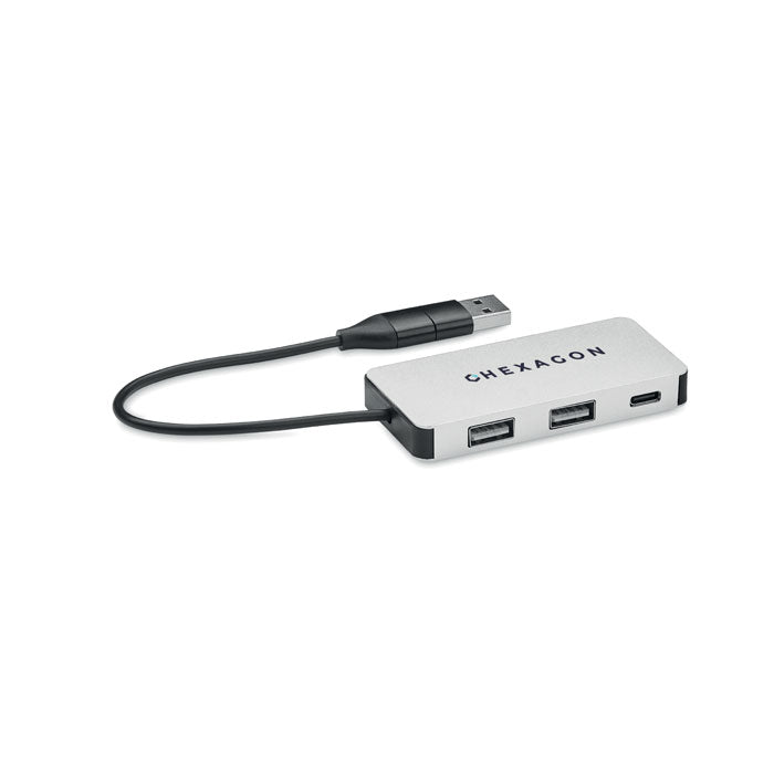 HUB-C - HUB 3 puertos cable de 20 cm