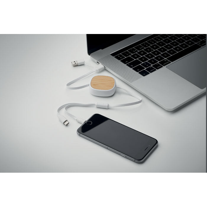 TOGOBAM - Cable carga retráctil multiUSB