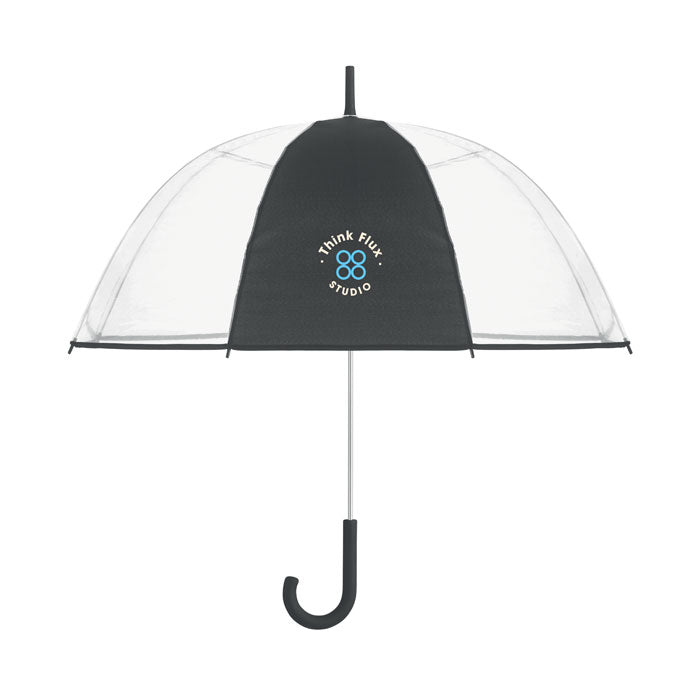 GOTA - Paraguas transparente de diámetro 102cm/23″ con mango curvo. - Regalos Corporativos Personalizados · Clap Comunicacion