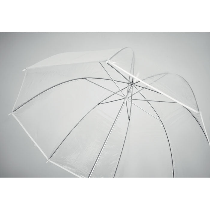 GOTA - Paraguas transparente de diámetro 102cm/23″ con mango curvo. - Regalos Corporativos Personalizados · Clap Comunicacion