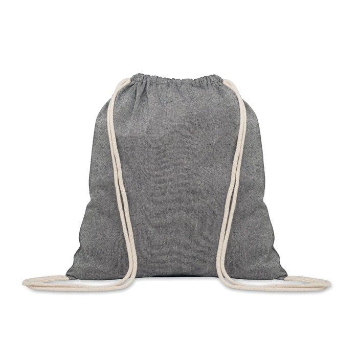 MUJIKA - Bolsa de algodón reciclado 140 gr. ecológica en tono gris claro, perfecta para uso diario o como bolsa de playa reutilizable.
