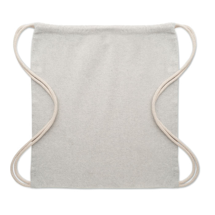 MUJIKA - Bolsa de algodón reciclado 140 gr. ecológica en gris claro, ideal para merchandising ecológico y regalos promocionales personalizados.