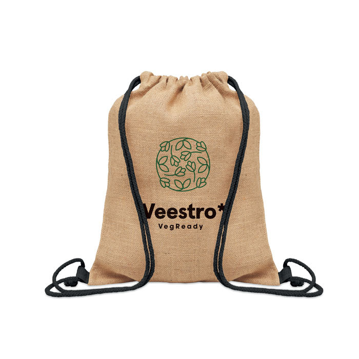 FUKURO - Bolsa de cuerdas yute resistente y sostenible personalizada con logo, ideal para promociones ecológicas y regalos corporativos.