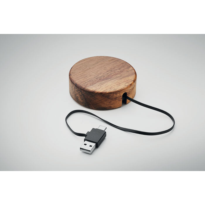 ACALESS - Cargador inalámbrico madera