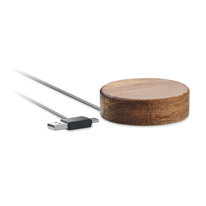 ACALESS - Cargador inalámbrico madera
