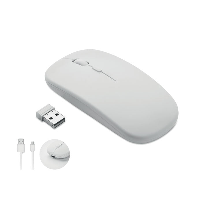 CURVY C - Ratón óptico recargable ABS - Regalos Corporativos Personalizados · Clap Comunicacion