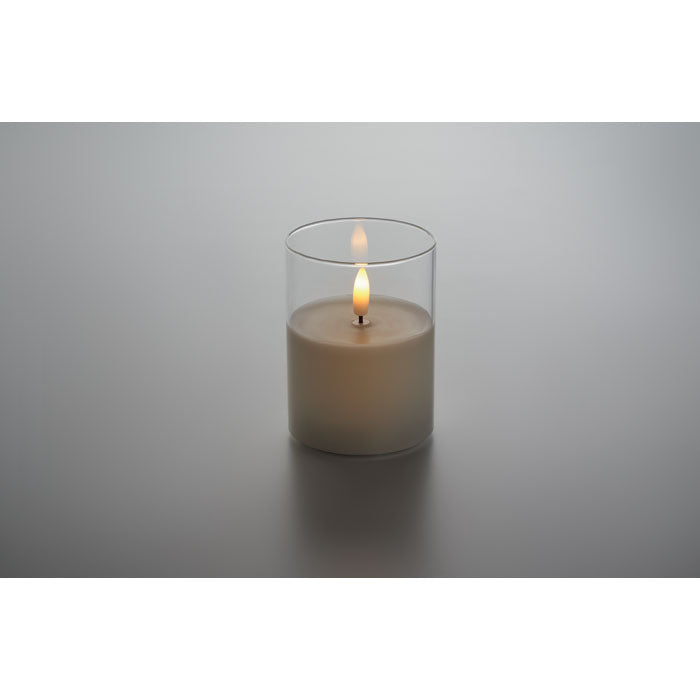 XANDLE+ - Vela cera LED soporte cristal