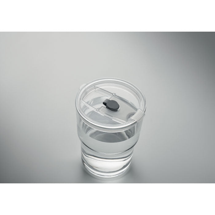 SIP - Vaso de cristal con pajita 400m