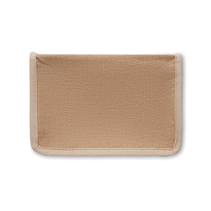 Tapa de la bolsa nevera LONA en yute natural. Diseño ecológico y funcional para uso diario o actividades al aire libre.