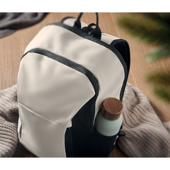 KOROVIN - Mochila PU suave portátil 15"
