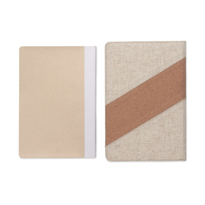 CORTONA - Cuaderno A5 con cargador 15W