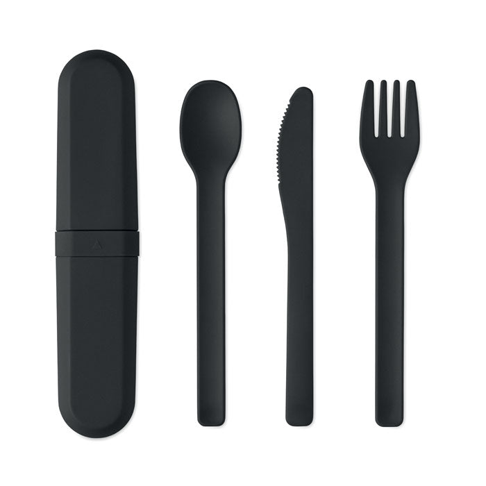 BITEFUL - Set de cubiertos y funda PLA