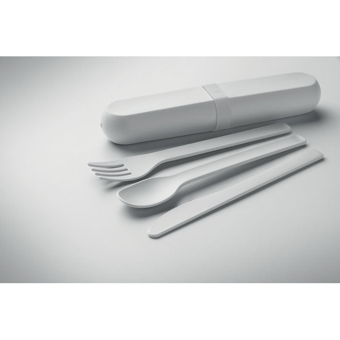 BITEFUL - Set de cubiertos y funda PLA