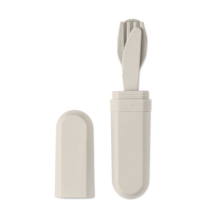 BITEFUL - Set de cubiertos y funda PLA