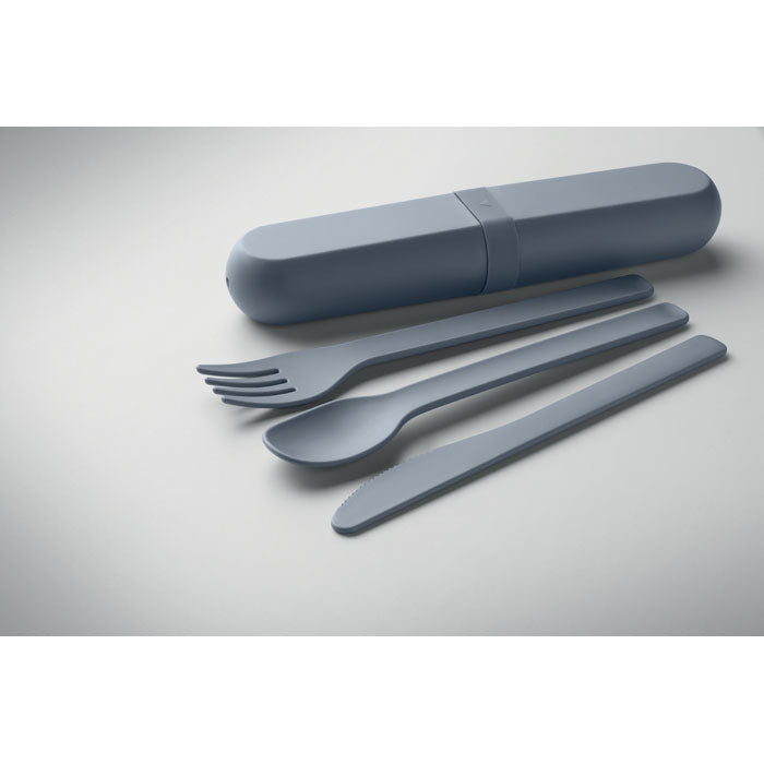 BITEFUL - Set de cubiertos y funda PLA