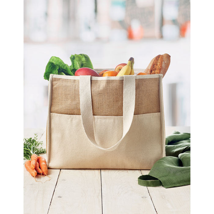 CAMPO DE GELI - Bolsa nevera canvas y yute