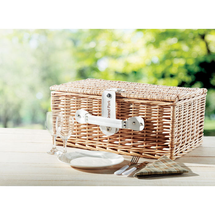 MIMBRE - Cesta de picnic para 2 personas