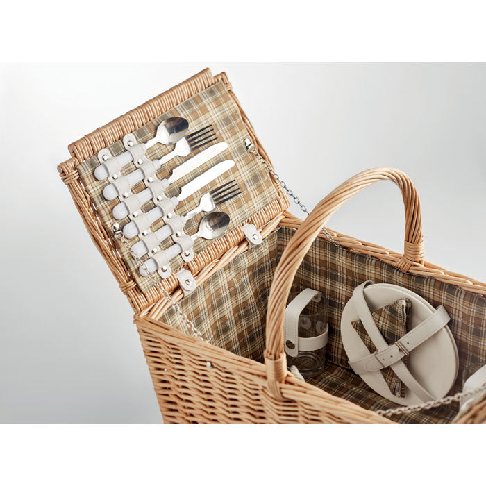 MIMBRE PLUS - Cesta de picnic para 4 personas