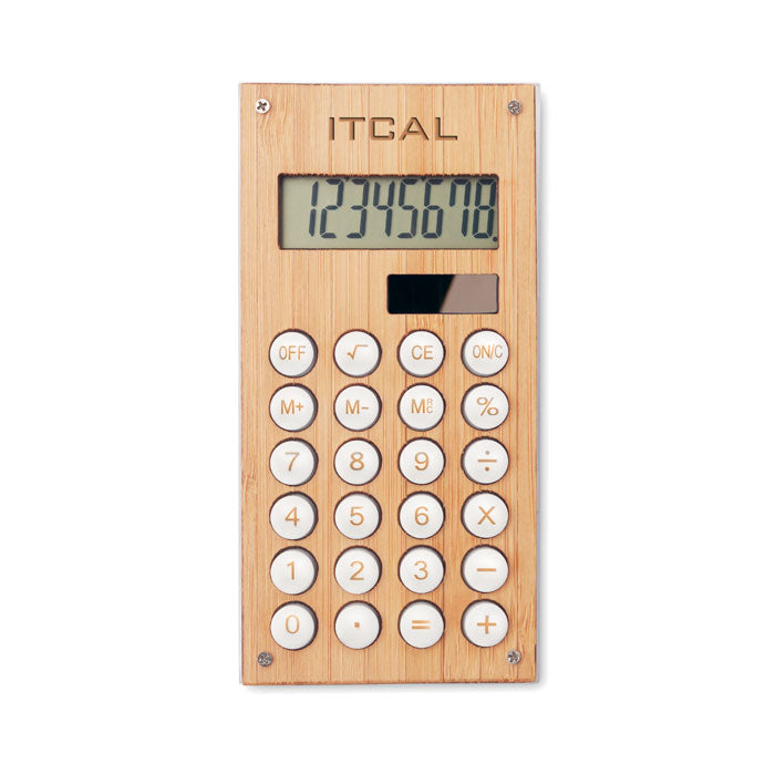 CALCUBAM - Calculadora bambú de 8 dígitos