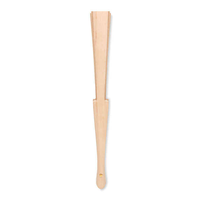FANNY CORK - Abanico madera y tejido corcho