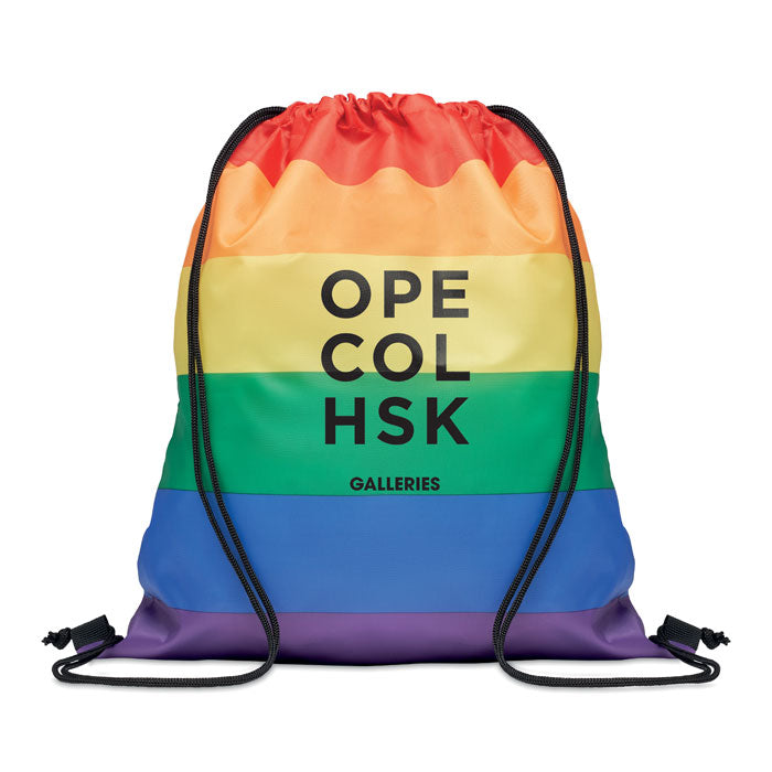 BOW - Bolsa cuerdas rainbow de RPET