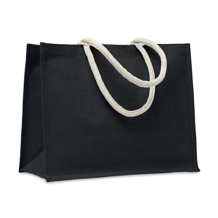 AURA - Bolsa de yute y asas algodón