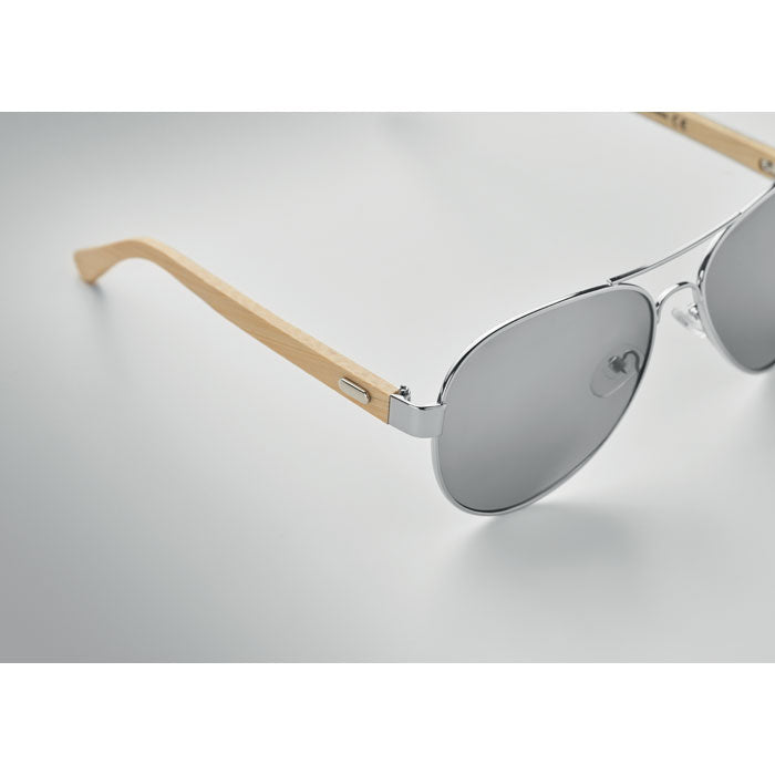 HONIARA - Gafas de sol de bambú en bolsa