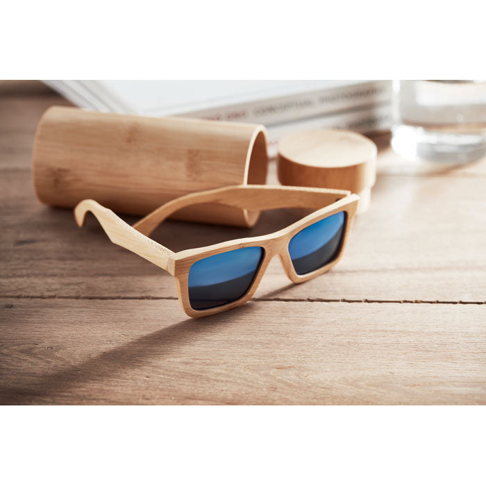WANAKA - Gafas de sol y estuche bambú