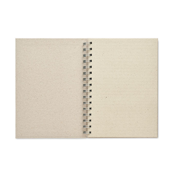 GRASS BOOK - Libreta anillas A5 papel hierba