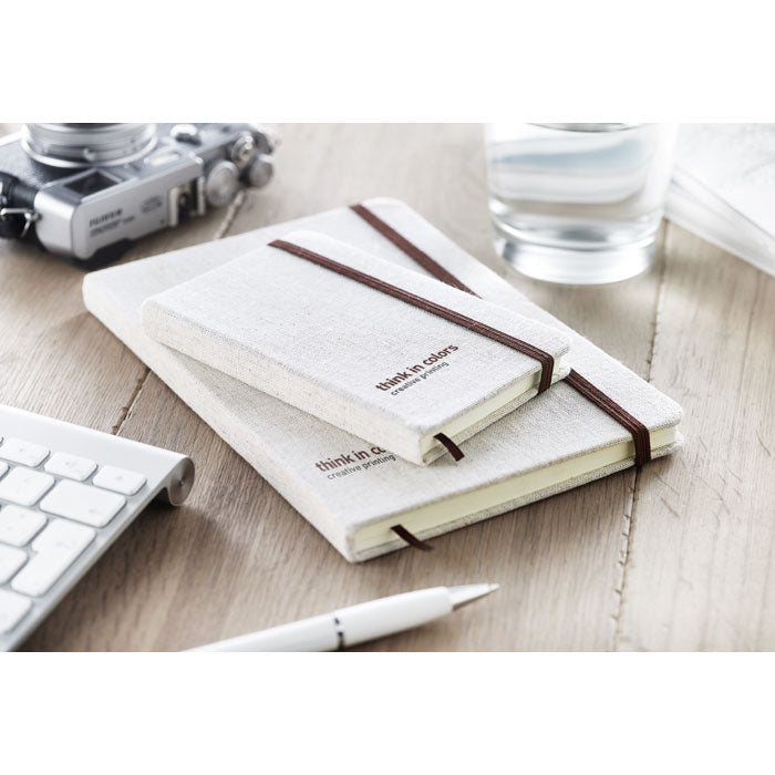 RUNDO + - Cuaderno A6 con tapa de canvas