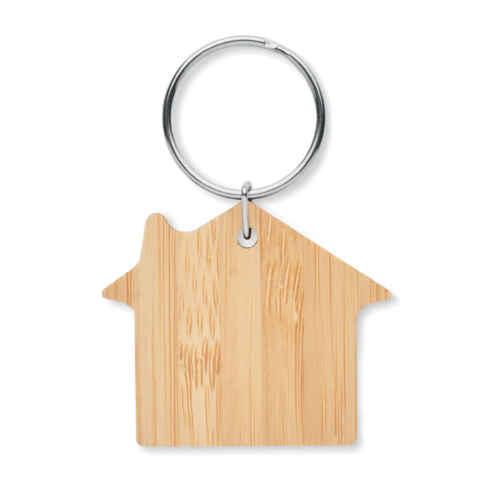 HOUSEBOO - Llavero de bambú con forma de c