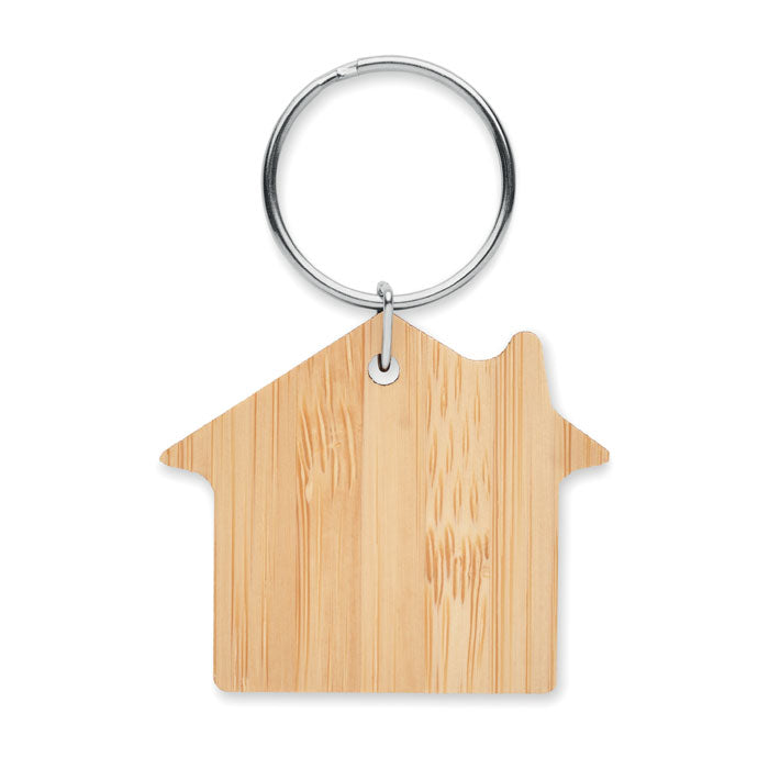 HOUSEBOO - Llavero de bambú con forma de c